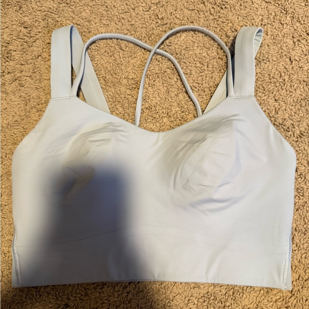Lululemon Blue Sports Bra with Strappy Back